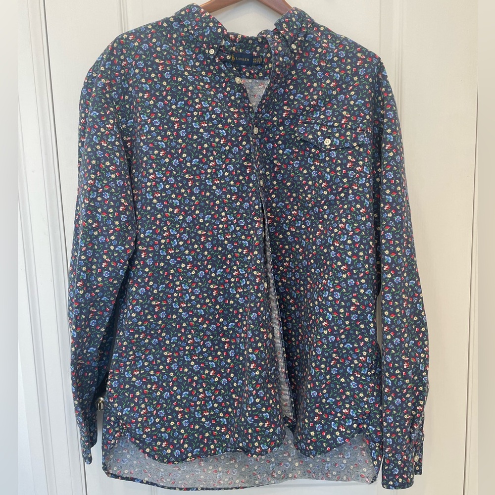 Ralph Lauren Floral Print Oxford Classic Fit